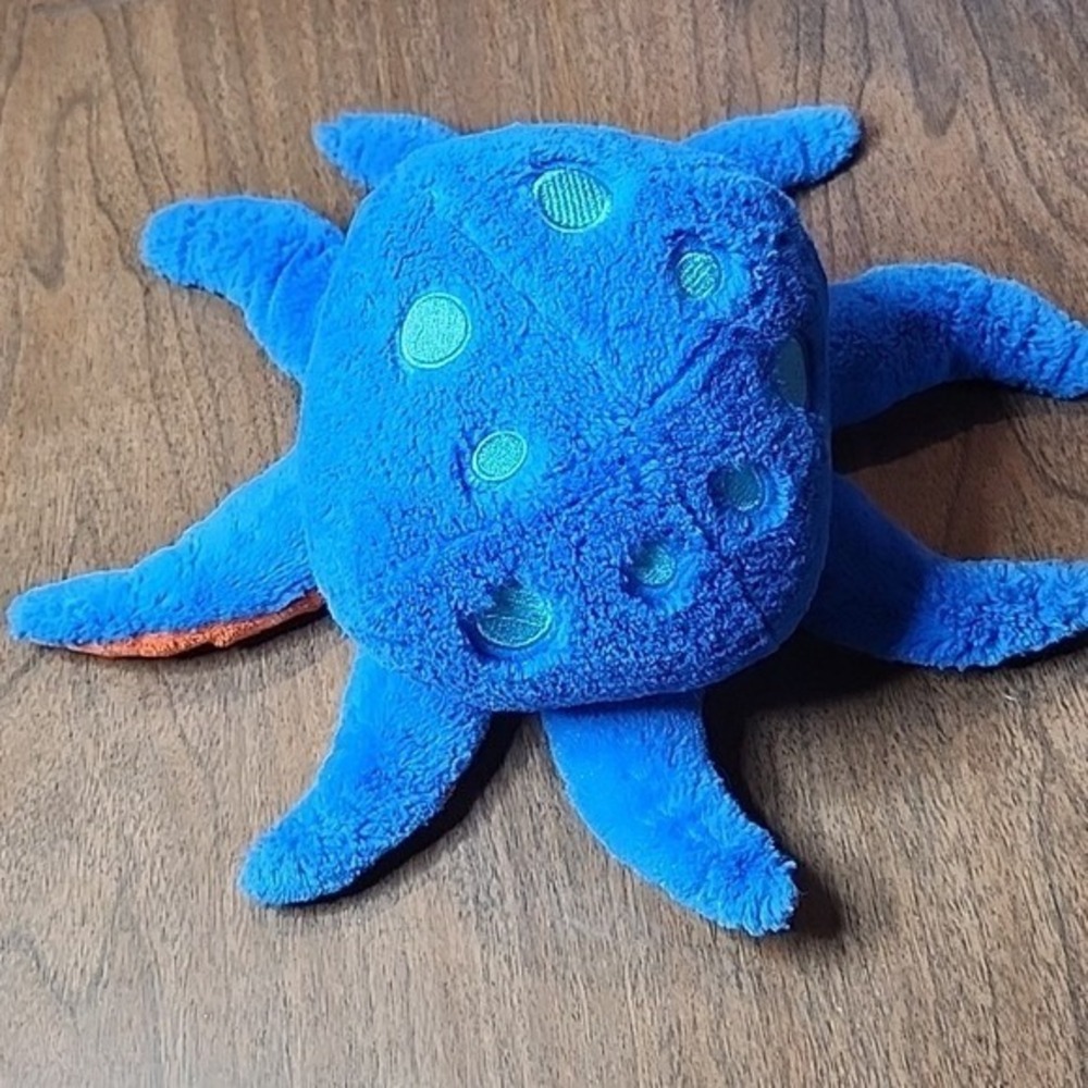Kohls Cares Pout Pout Fish Octopus Plush, Blue/Orange 15"x7", 2013 - Picture 4 of 7
